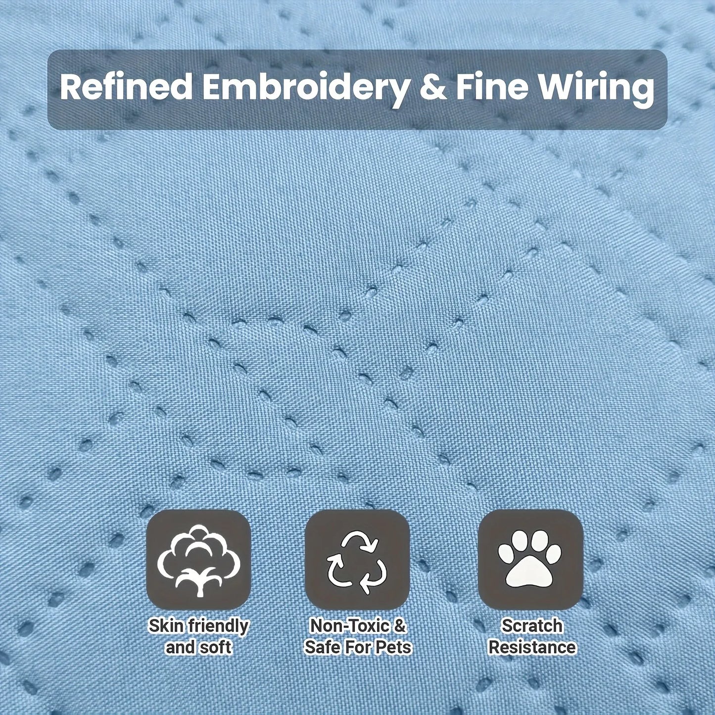 Pet Cooling Mat – Ice Silk Summer Pad for Cats & Dogs