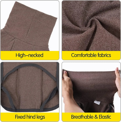 High-Neck Dog Vest – Warm Winter Jacket for Small & Medium Dogs