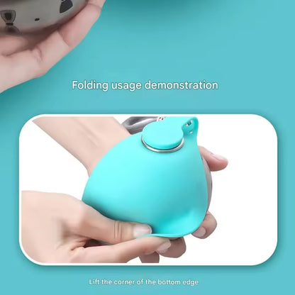 Portable Pet Water Bottle with Collapsible Bowl – 285ml Travel Cup