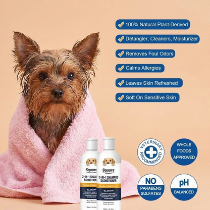 2-in-1 Puppy Shampoo & Conditioner – Natural Moisturizing Formula for Sensitive Skin